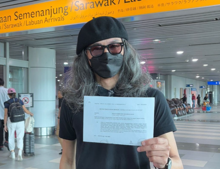 Fahmi Reza dihalau dan dihalang masuk Sabah, dihantar balik semula ke KL