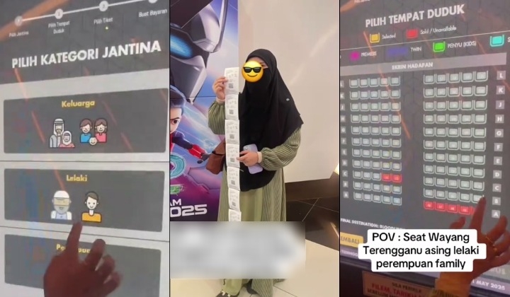 "Ada Pasangan Ni Asyik Bercium Pulak" - Panggung Wayang Kat Terengganu Asingkan Tempat Duduk Lelaki Dengan Perempuan!