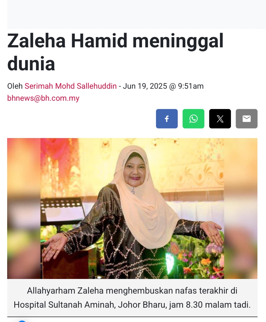 Ratu Dangdut Malaysia telah tiada...