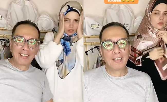Tok Ram jual tudung Datin  Alyah, nampak romantik,siap puji bini macam wanita Turkiye