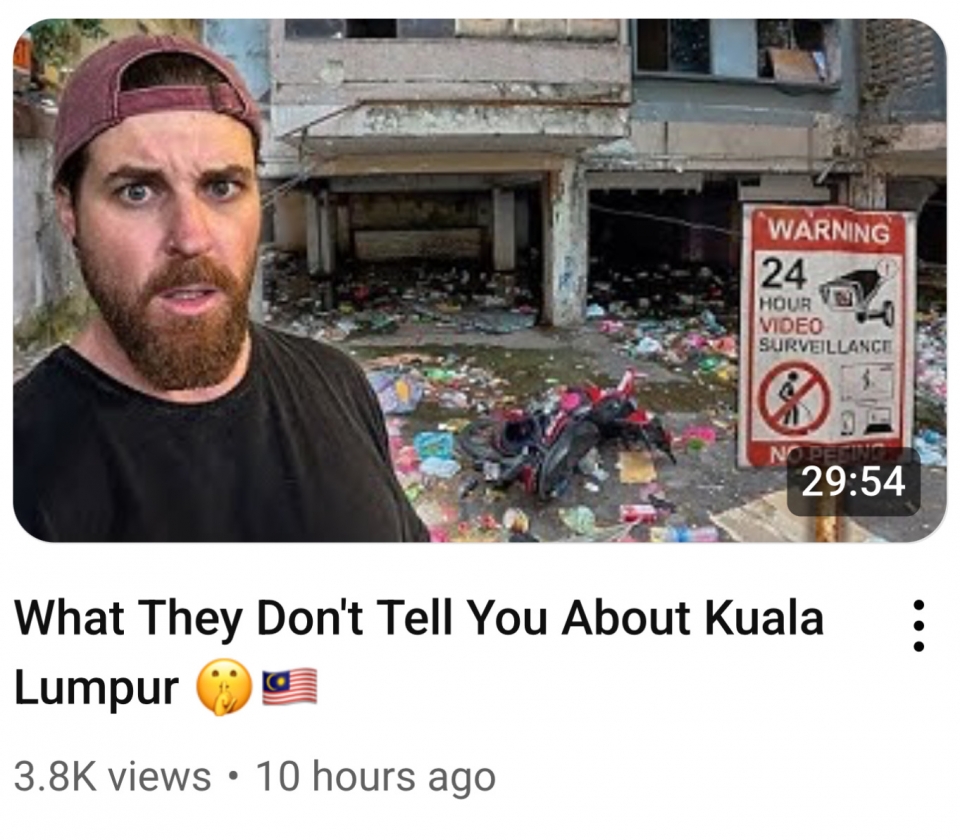 "Bukit Bintang jijik, hancing!"- Youtuber Australia