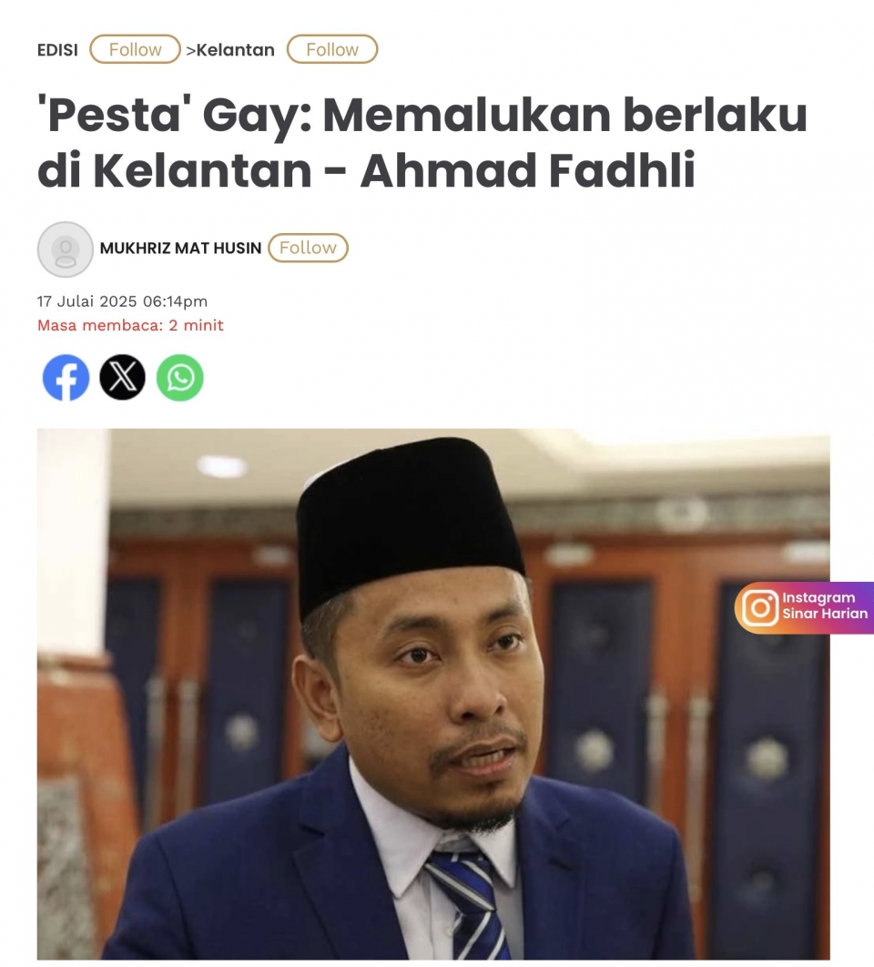 Love is love: Pesta gay Kelantan penjawat awam pun ado….lol