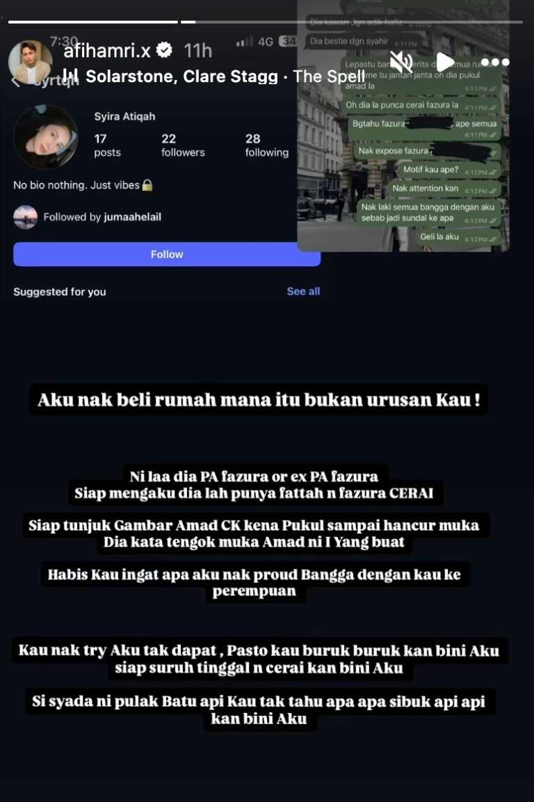 "Siap Mengaku Dia Punca Fattah Bercerai.."Suami Pempengaruh Dedah Bekas PA Fazura Cuba Goda Dirinya