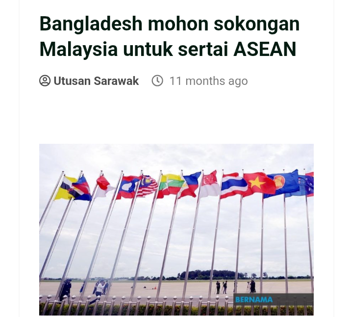 Abangla akan datang:Bangladesh mahu sertai ASEAN