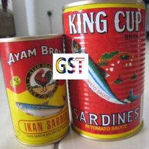 Kastam: Gst Sardin Tin Sebab Makanan Diproses