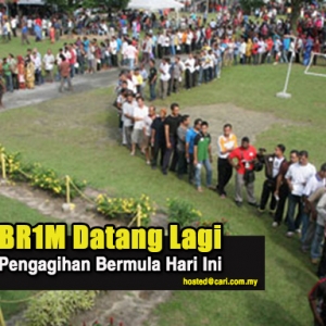 Pembayaran BR1M  Peringkat Kedua Bermula Hari Ini