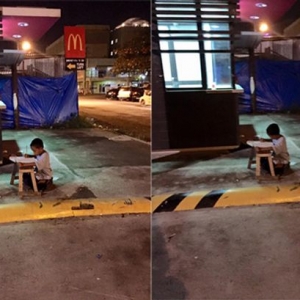 Menumpang Lampu Mcdonald's Untuk Belajar