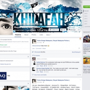 Facebook Rasmi dan Twitter PDRM Digodam