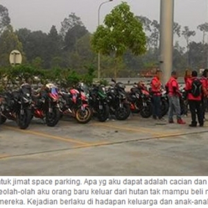 Nasihat Suruh 'Double Parking' Motor Bertukar Cacian