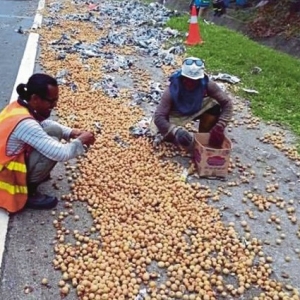 Lori Dokong Terbabas, Terabur Semua Dokong