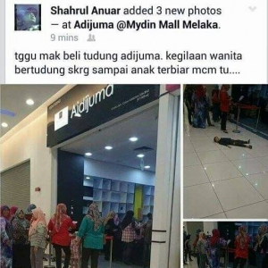 Budak Tersadai Depan Kedai Tudung?