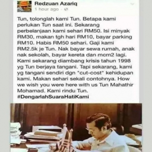 'Tolong Kami, Belanja Pergi Kerja RM50 Sehari'