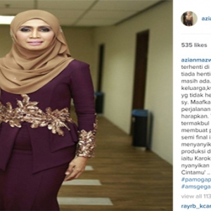 Azian Mazwan Sindir Farahdiya di Instagram?