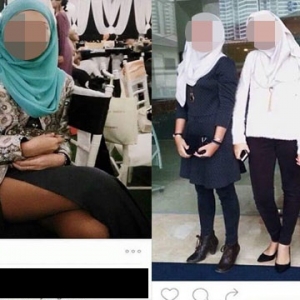 Bertudung Tapi Kain Terbelah Pula!