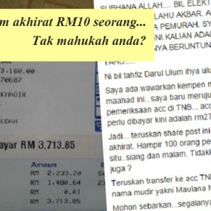 Netizen Ini Ajak Melabur RM10 Untuk Saham Akhirat