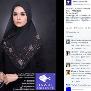 Tudung Bawal Harga Ribuan Ringgit, Terima 'Hencapan' Netizen