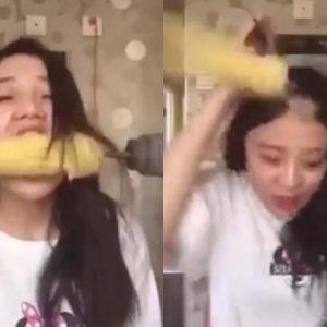 [Aksi Makan Jagung Dengan Dril]: Mujur Hilang Rambut Dan Bukan Nyawa!