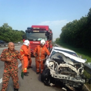 Kumpulan Qanda Terlibat Kemalangan, Kereta Rosak Teruk!