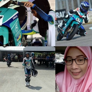 Gadis Ini Muslimah Pertama Jadi Pelumba Motor Cup Prix, Dikagumi Netizen!