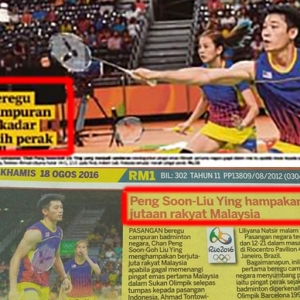 Tajuk Utama Akhbar Tentang Kekalahan Beregu Badminton Negara Undang Kemarahan Netizen