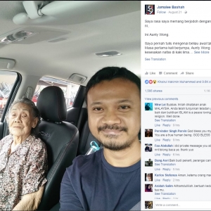 Netizen Melayu Prihatin Pada Jiran Nenek Tua Cina Wajar Dicontohi