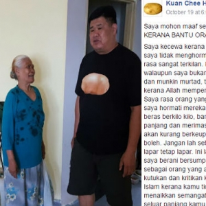 Berseluar Pendek, Lelaki Cina Ini Terkilan Ditegur Tak Hormat Islam Ketika Bantu Orang