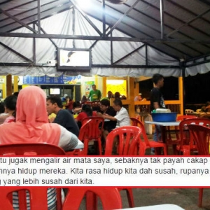 Menangis, Tak Tahan Lihat 2 Beranak Makan Nasi Putih Tanpa Lauk