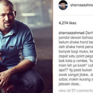 Cari Pasal Pijak Kepala, Sharnaaz Mahu Bagi Penampar