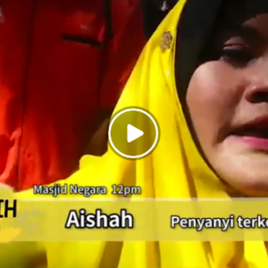 Penyanyi Aishah Tak Gentar Meski Tak Ramai Artis Sertai Bersih