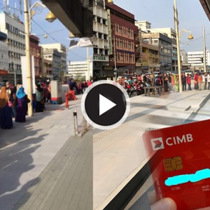 Gara-Gara Mesej Viral Di WhatApp, Orang Ramai Beratur Panjang Tukar Kad ATM Bank