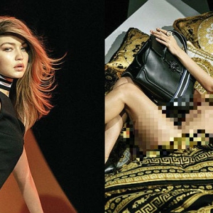 Kekasih Zayn Malik, Gigi Hadid Berbogel Untuk Iklan Versace
