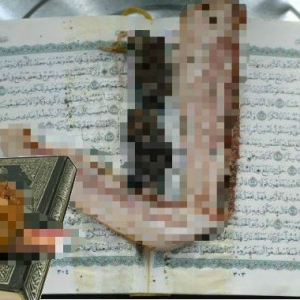 Islam Diperkotak-katik Lagi! Letak Najis, Kepingan Daging Babi Atas Al-Quran
