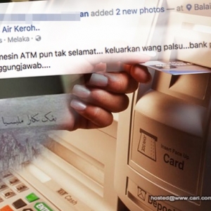 Lelaki Ini Dakwa Dapat Wang Kertas Palsu Dari Mesin ATM