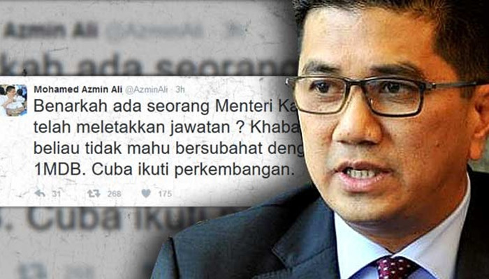 Ali jawatan azmin letak Panas !!!