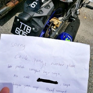 Dapat Surat 'Sorry' Atas Motor, Lelaki Ini Tak Jadi Minta Ganti Rugi