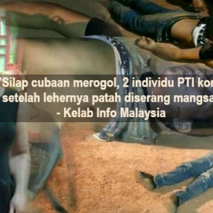 Padah Gemar Meragut, Kali Ini Si Mangsa Belasah Sampai Koma