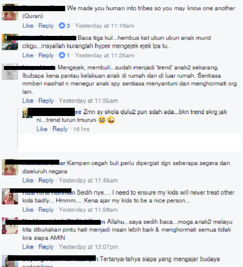 Melayu jahat cikgu,selalu ejek rupa kami buruk - anak 