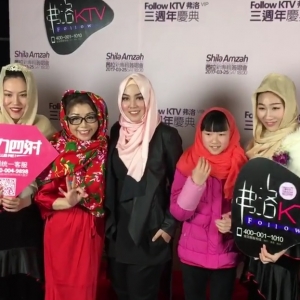 Comel! Peminat Shila Amzah Di China Cuba Pakai Hijab