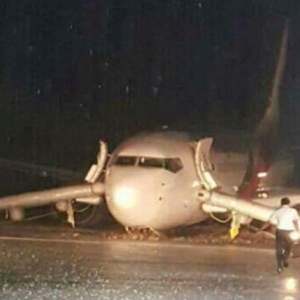 Pesawat MH2718 Tergelincir Di Lapangan Terbang Sibu, 61 Penumpang Selamat