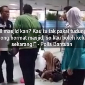 Lelaki Ini Halau Tiga Beranak Kerana Tak Bertudung Dalam Masjid