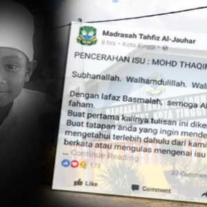 Isu Kematian Pelajar Tahfiz: Akhirnya Madrasah Tampil Buat Penjelasan