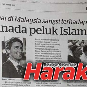 Dakwaan PM Kanada Memeluk Islam, Harakah Mohon Maaf & Akui Cuai