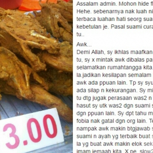 Lucu! Suami Kantoi Luah Perasaan Di Facebook, Ketahuan Kerana Sebut 'Rangka Ayam'