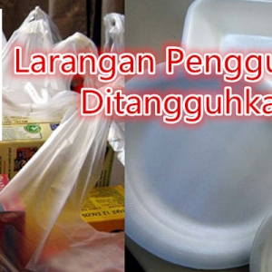 Larangan Penggunaan Plastik & Polisterin Ditangguhkan- Zambry