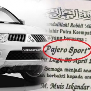 Lucu! Bayi Nama 'Pajero Sport' Tarik Perhatian Mitsubishi