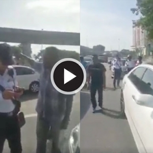 Video Sekumpulan Lelaki "Perang Mulut" Dengan Polis Trafik Tular