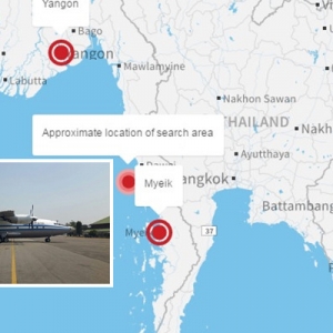 Pesawat Tentera Myanmar Yang Hilang Ditemui, 122 Penumpang Dikhuatiri Terkorban