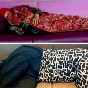 Gambar 2 Menteri Indonesia Tidur Di Lapangan Terbang Jadi Bualan Hangat