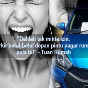 Myvi Mendajal Lagi, Kali Ni 'Halang' Tuan Rumah Dari Masuk Rumah