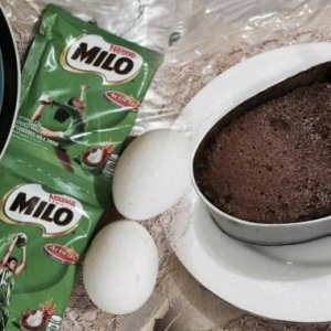 Pejam Mata Pun Boleh Buat, Resipi Kek Milo Ini Guna Dua Bahan Je